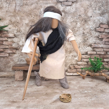 Preview: Barthimäus der Bettler, Erzählfigur Bibelfiguren, Heiliger Martin, St. Martin, Biblische erzälhlfiguren, Eglifiguren, Egli-Figur, Egli